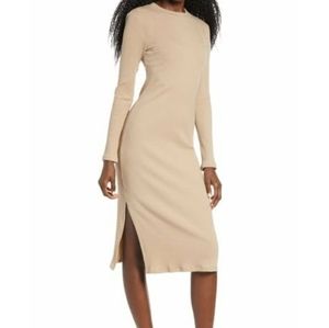Ribbed Long Sleeve Midi DressTEN SIXTY SHERMAN